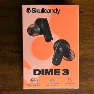 Skullcandy Dime 3 Earbuds - Black NEW